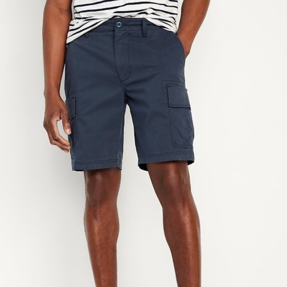 Old Navy Lived-In Straight Cargo Shorts Navy Blue Men’s Size 40